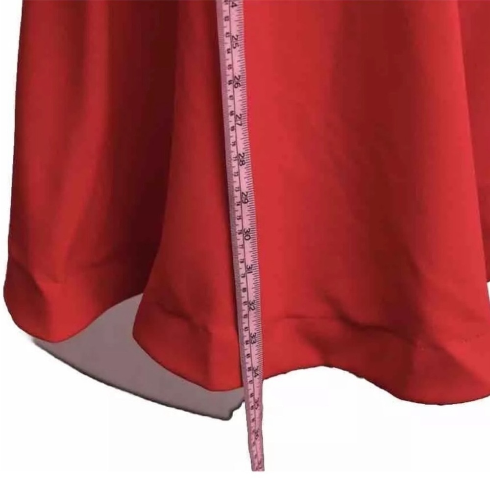 B Darlin Red Fit & Flare Bow Back Mini Dress | Cherry Girl Valentine NYE Size 9 - Picture 8 of 13